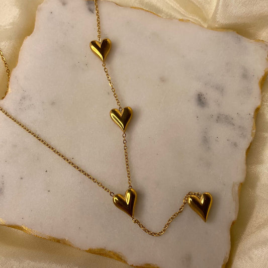Four Hearts Necklace