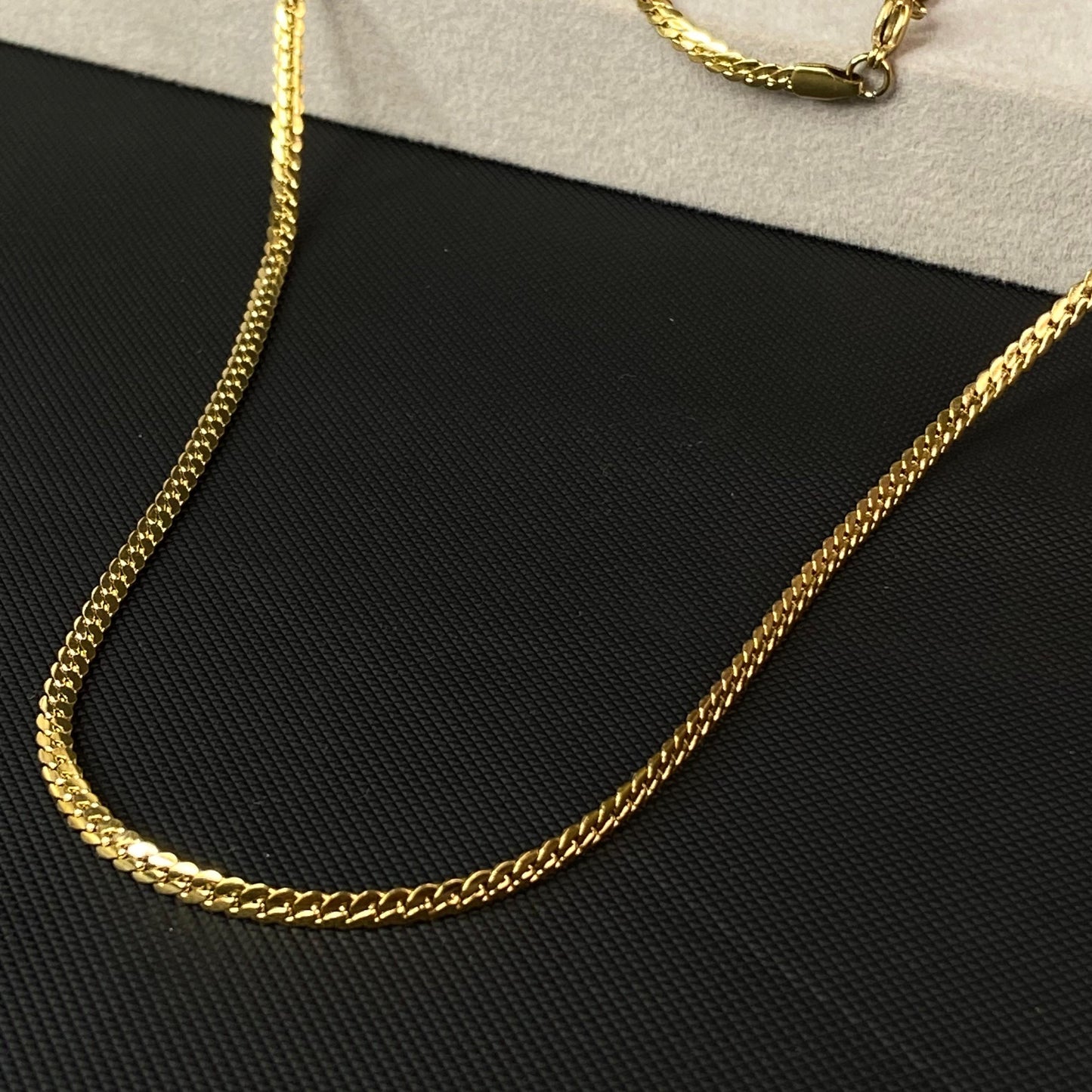 Sigma 18K Gold-Plated Men's Chain 4mm