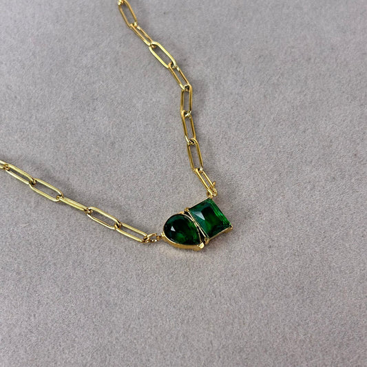 Green Gemstone Necklace