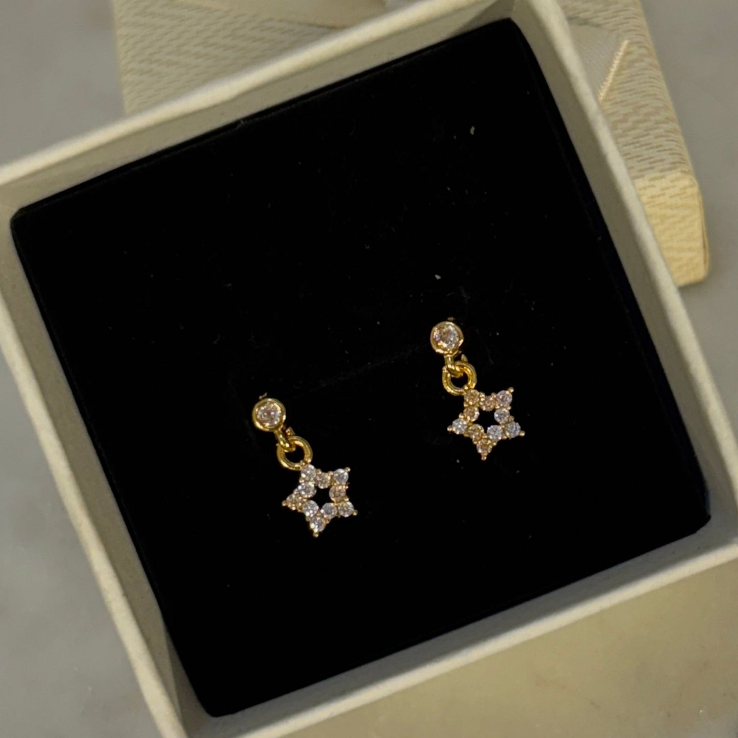 Star Charm Flatback Earrings