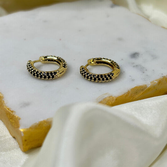 Black Lush Hoops