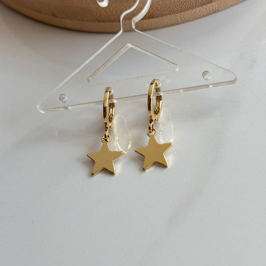 Star Huggies Earrings