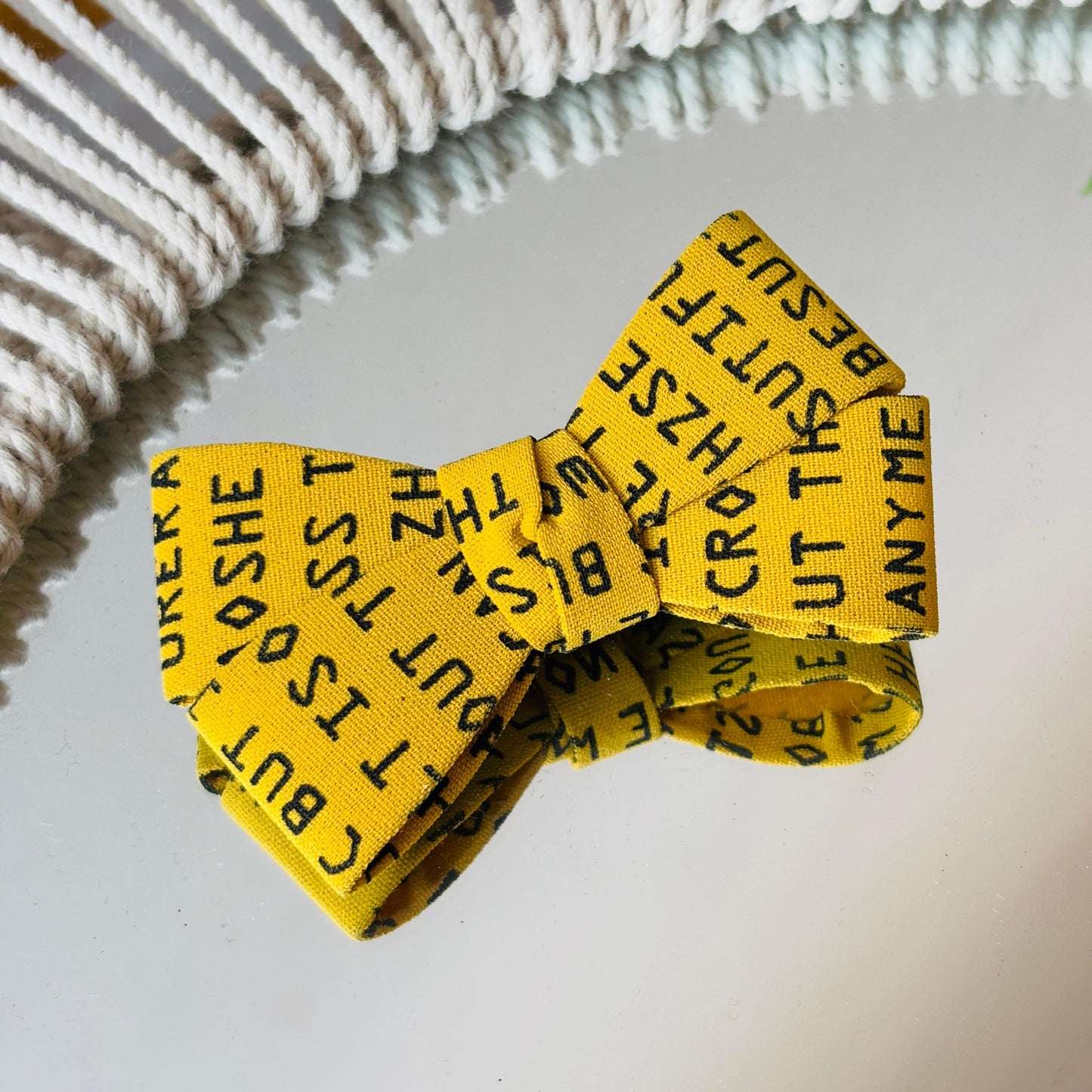 Alphabet Little Bow Clip