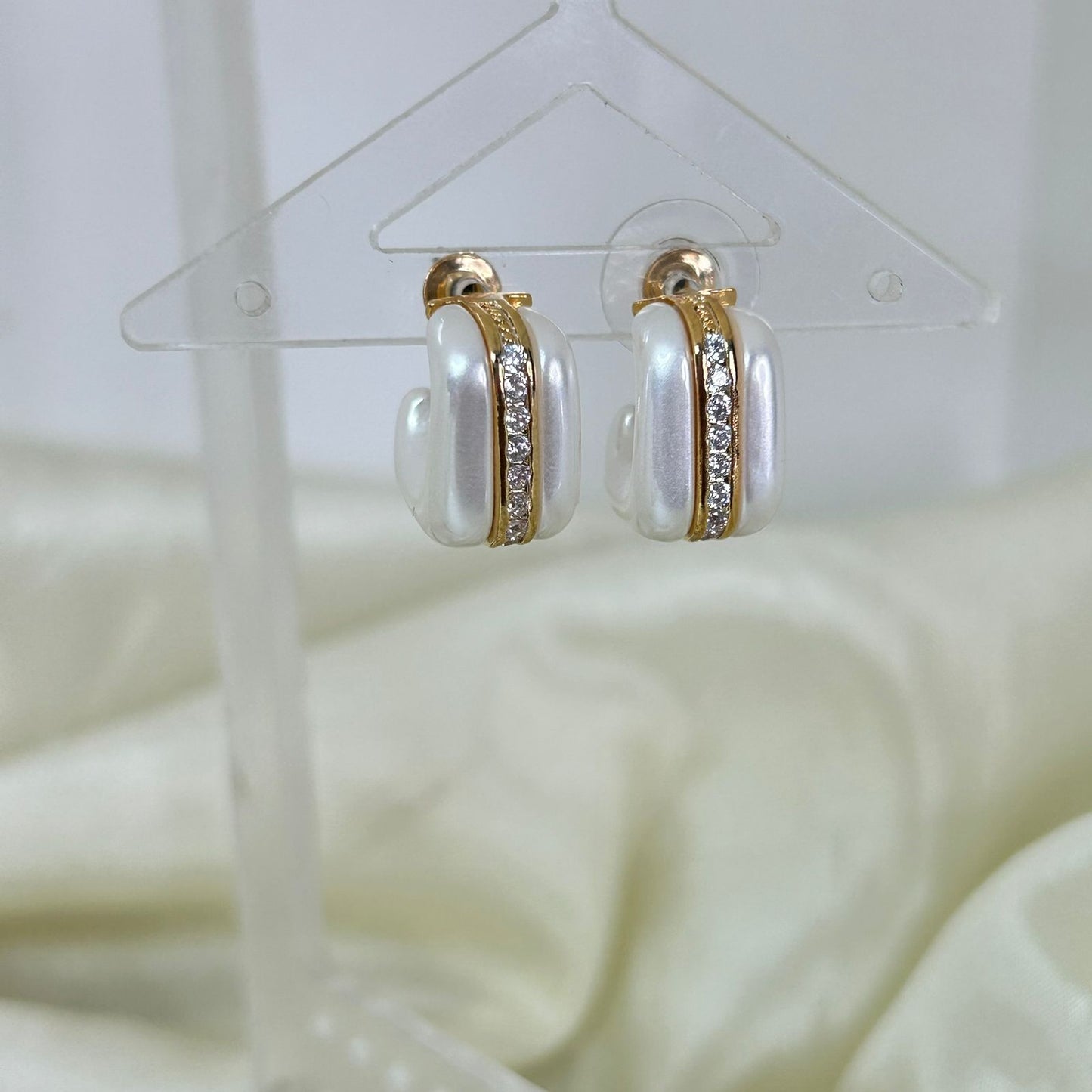 Pearl Linear Luxe Earrings