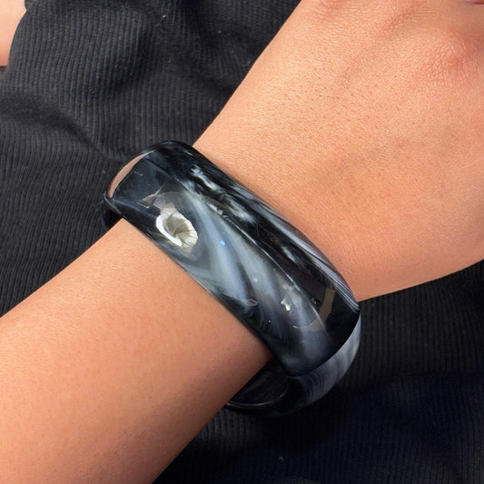 Black Resin Bangle