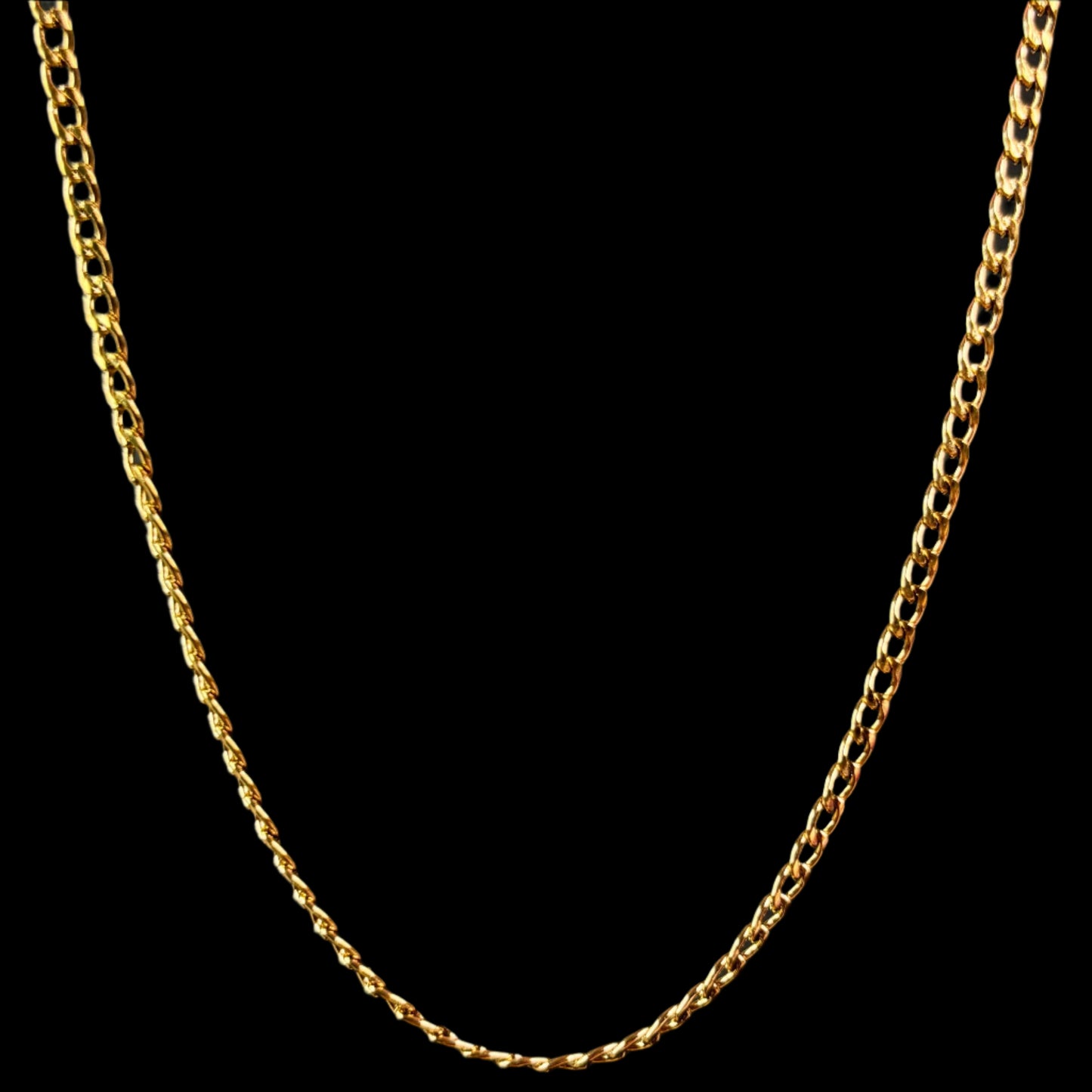 Cuban Gold-Plated Men's Chain 2.5mm