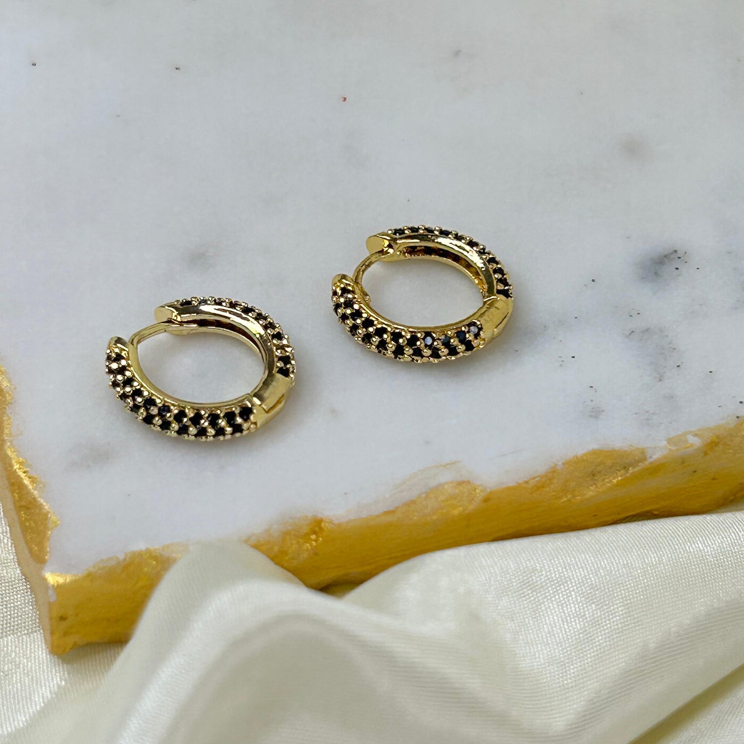 Black Lush Hoops