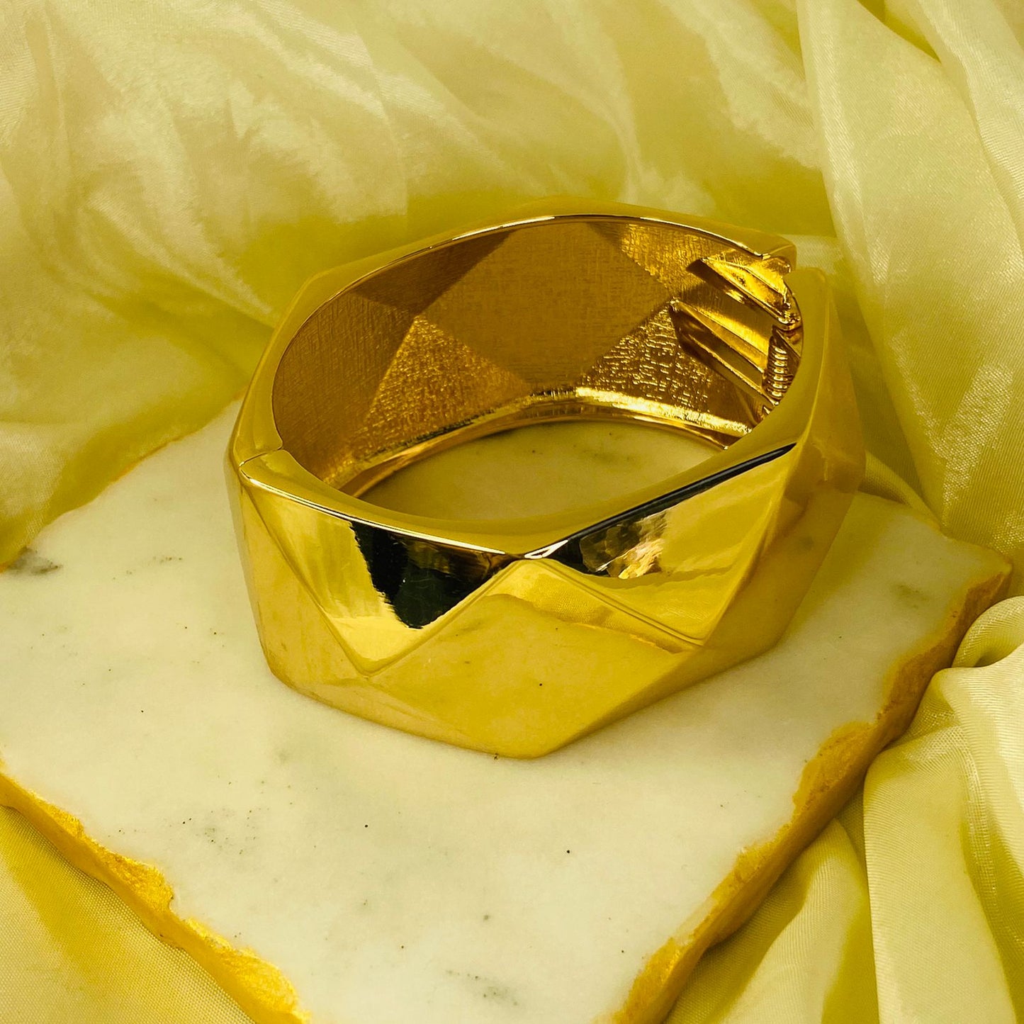Solar Chunky Cuff Bracelet