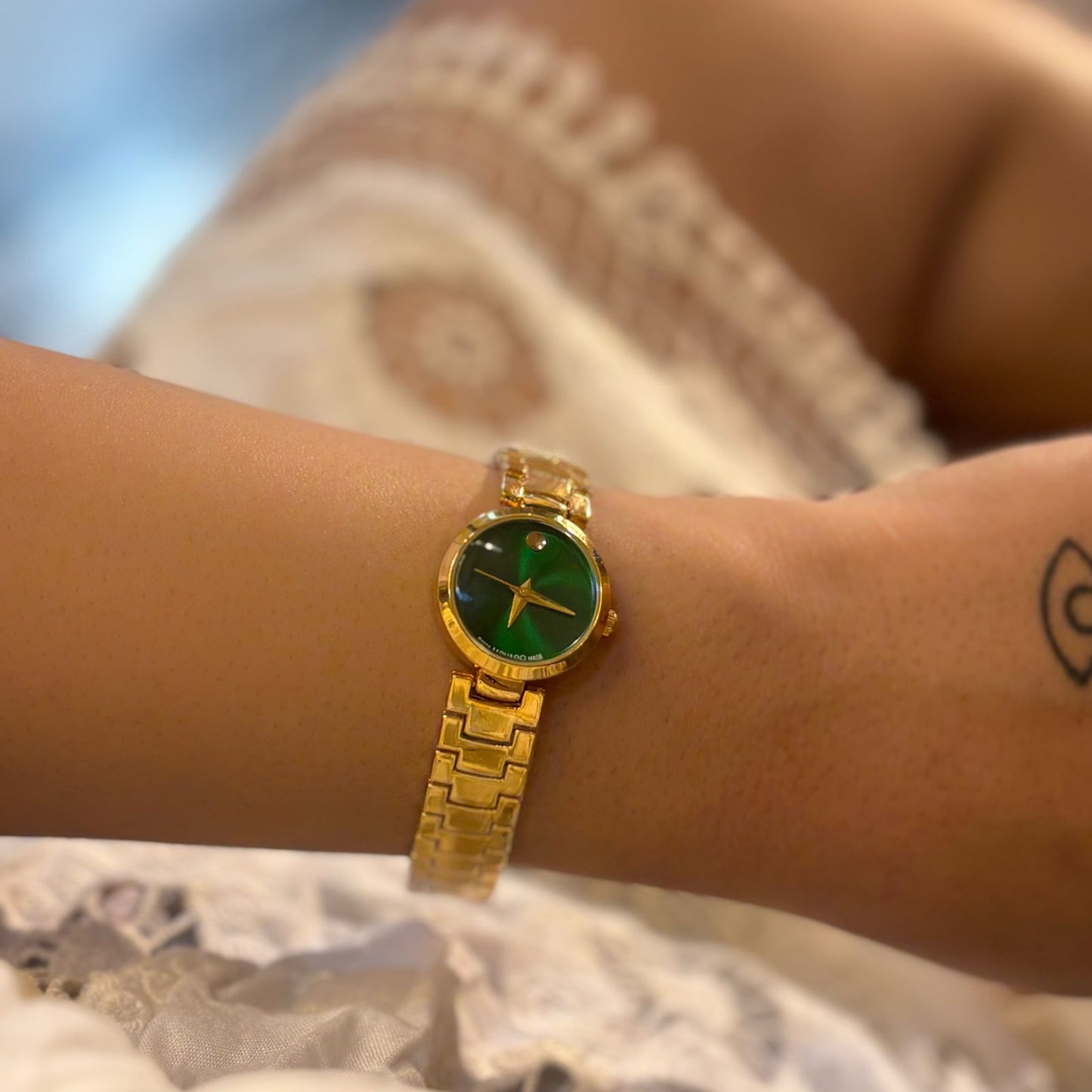 Movado Minimal Small Emerald Watch