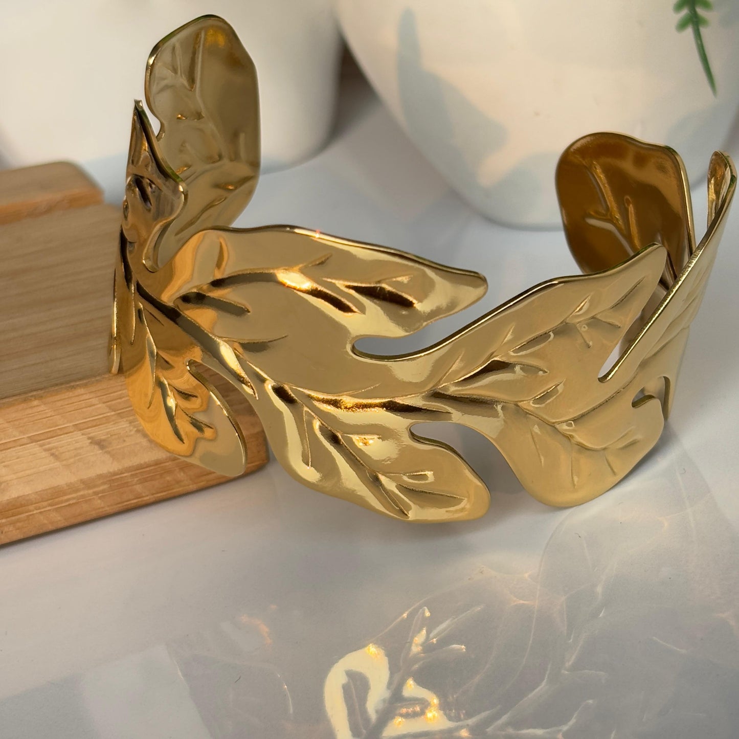 Crushed Leaf Bracelet