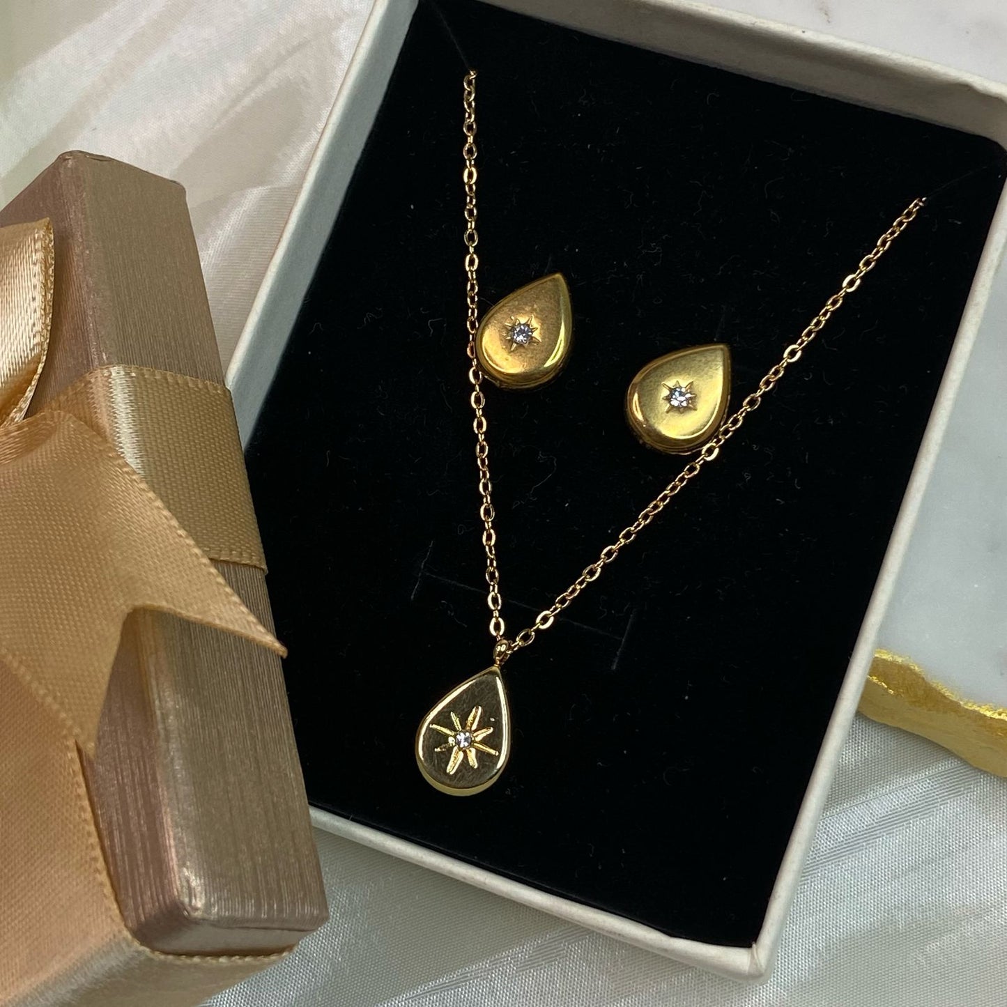 Drop Galaxy Jewelry Set (Necklace+Earring)