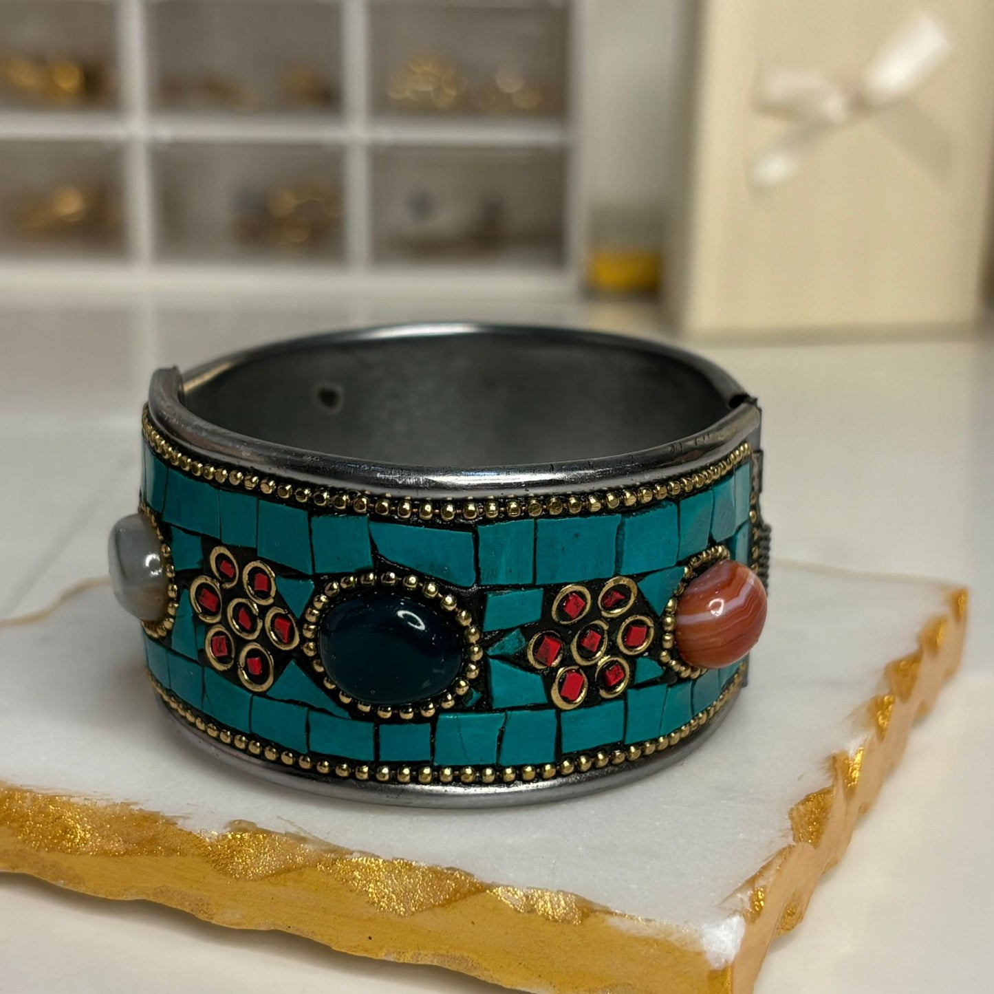 Mahira Natural Stone Boho Bracelet