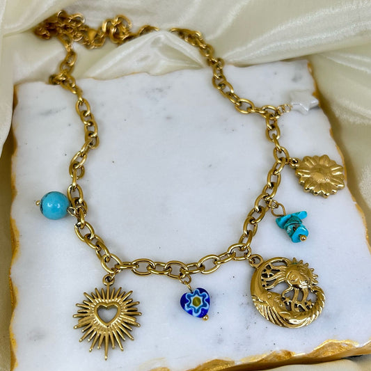 Moscow Beach Charm Necklace