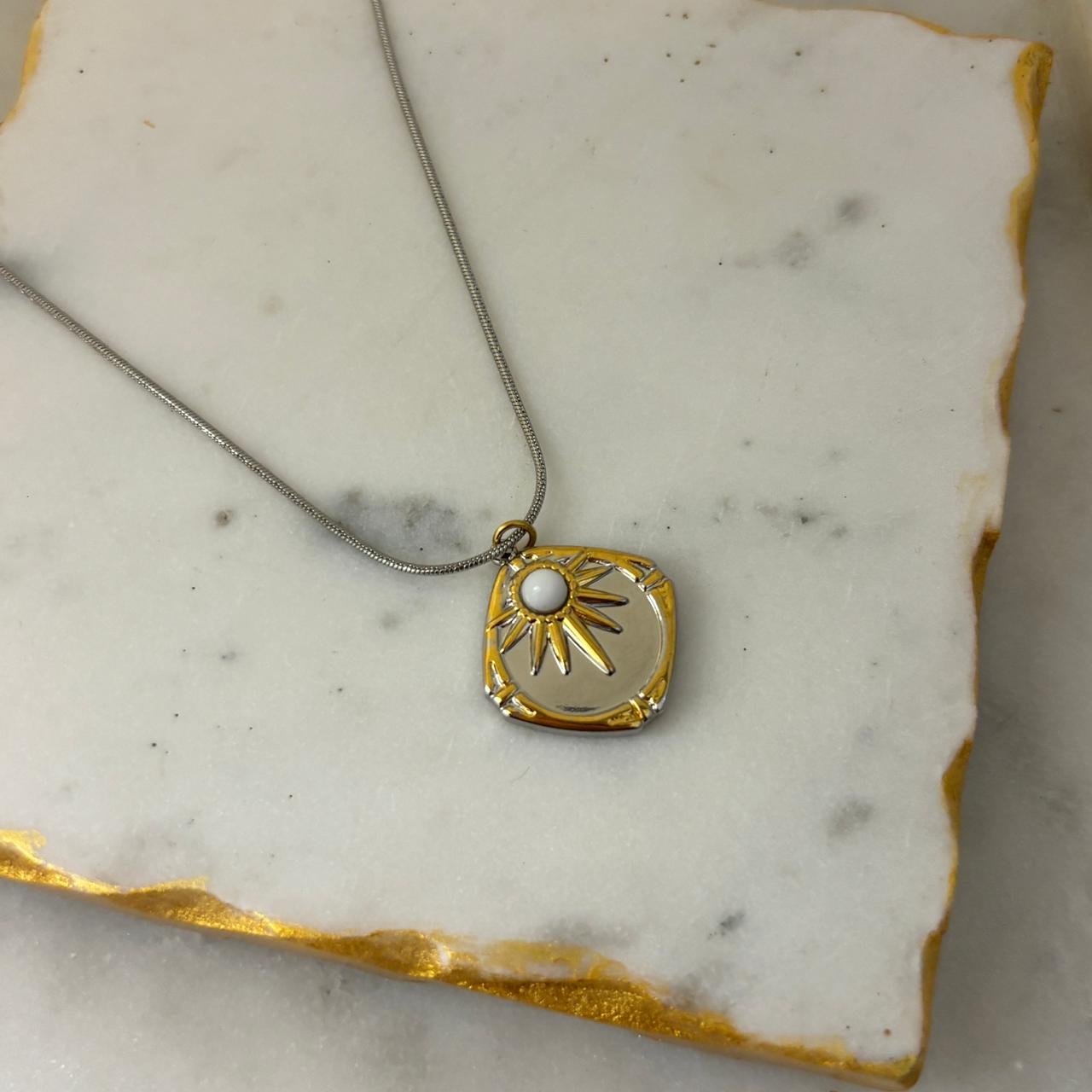 Drone Dual Tone Necklace