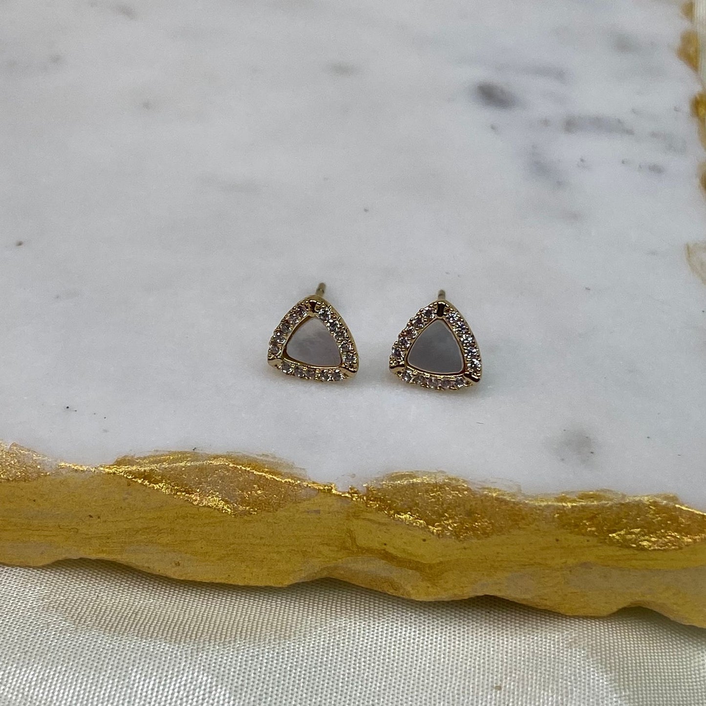 Sleek Triangle Studs