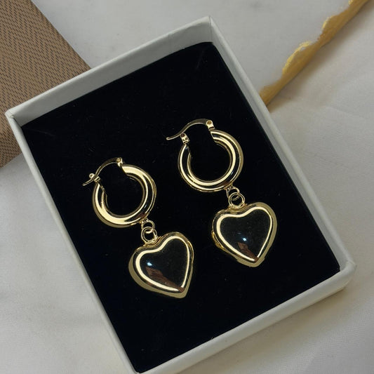 Heart Chunky Hoops