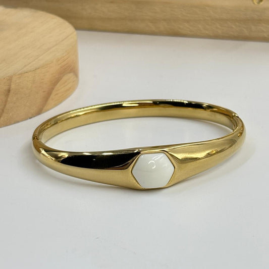 White Stone Luxe Bracelet