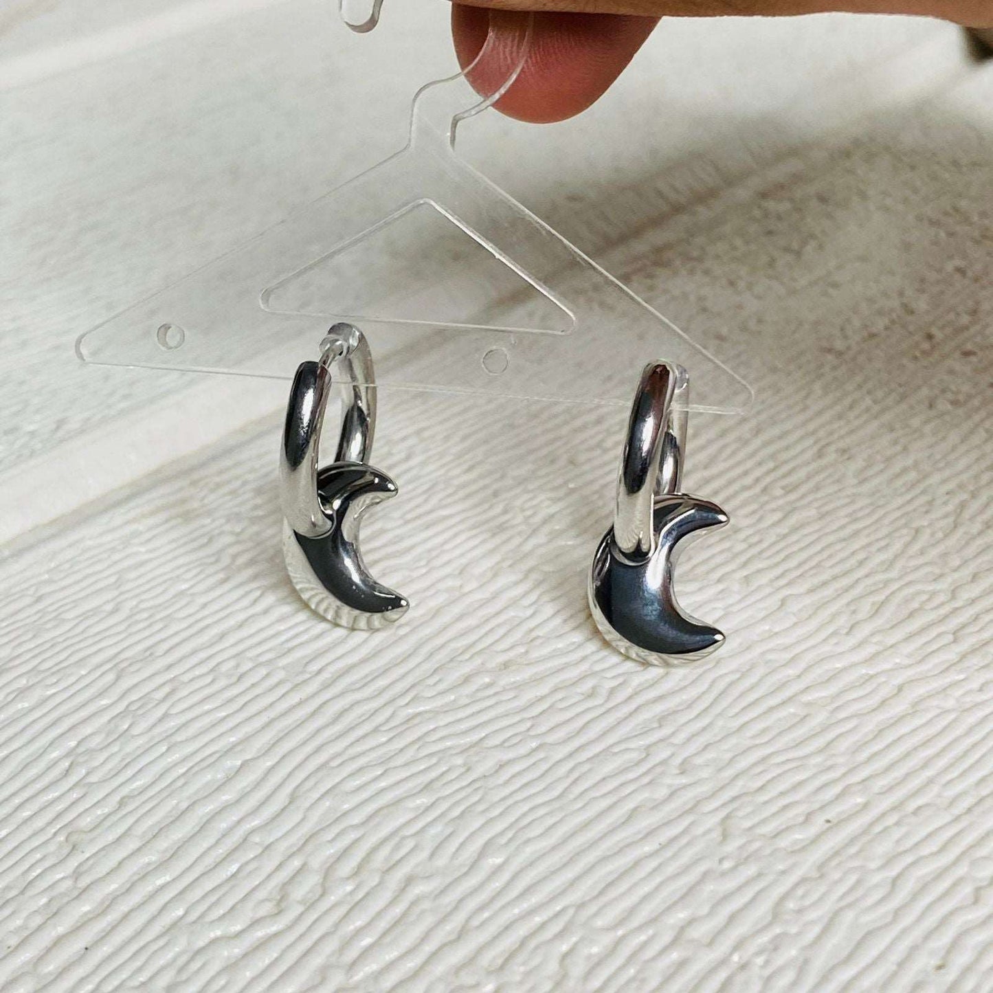 Detachable Moon Hoops