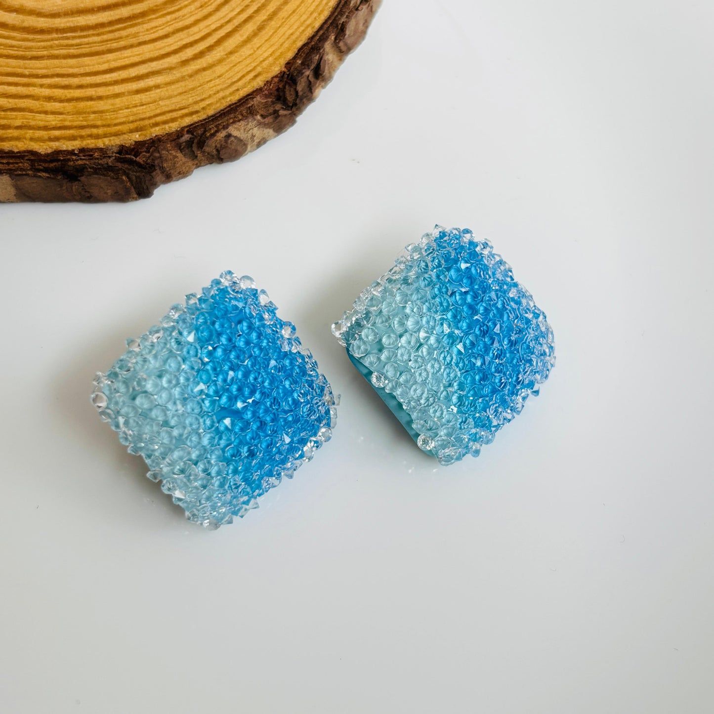Sugar Candy Ice Square Studs