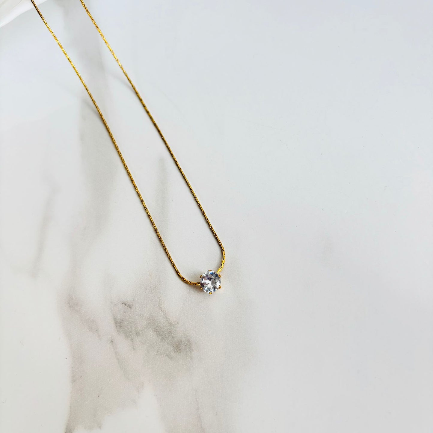 Ellie Solitaire Necklace