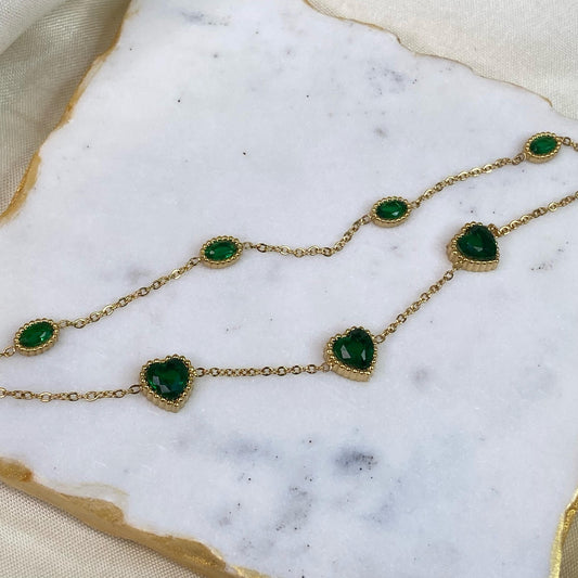 Linea Emerald Layered Bracelet