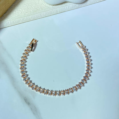 Spark Tennis Bracelet (Rose Gold)