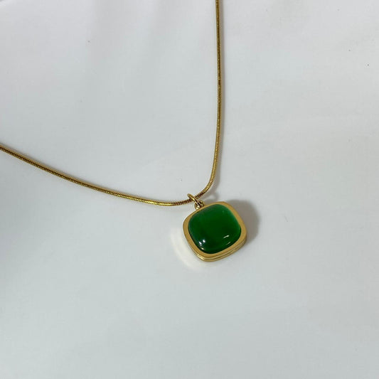 Octa Emerald Necklace •