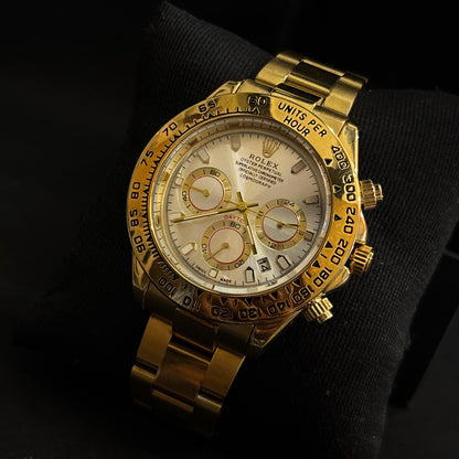 Ro-lex Gold Chronograph Watch