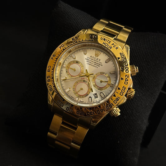 Ro-lex Gold Chronograph Watch