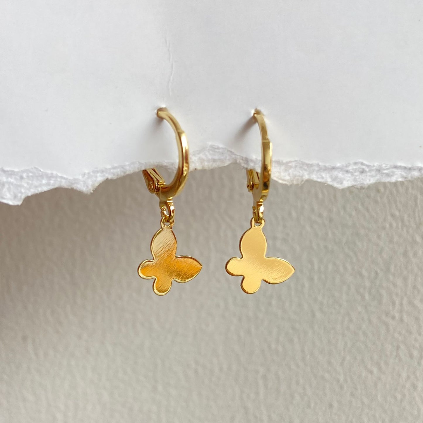Butterfly Huggies Earrings