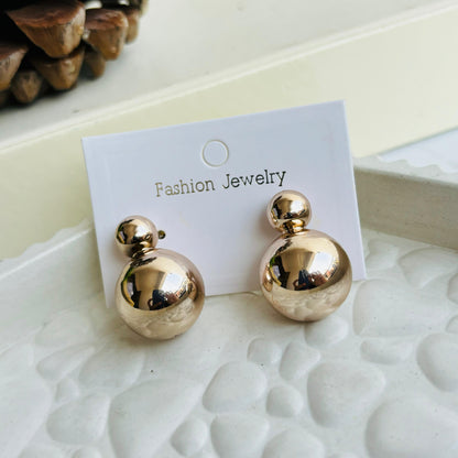 Rose Gold Ball Studs