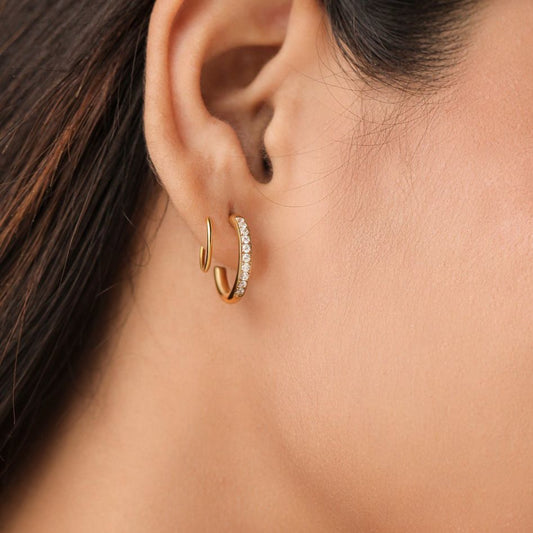 Fake Piercing Twist Earrings