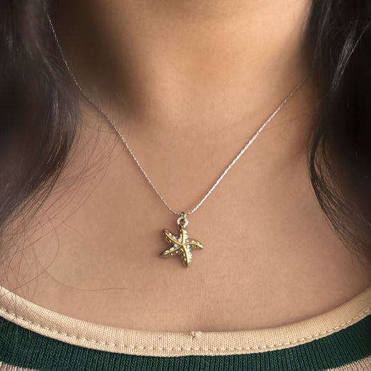 Starry Dual Tone Necklace