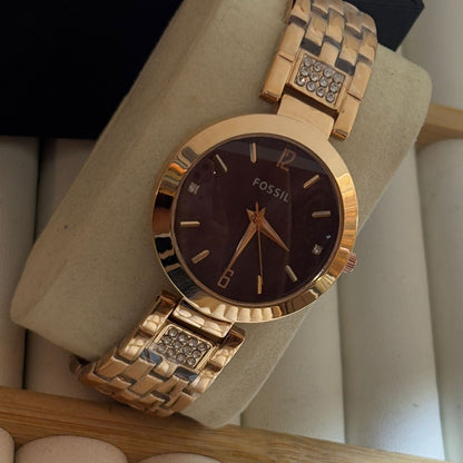 Fossil Brown Vintage Watch