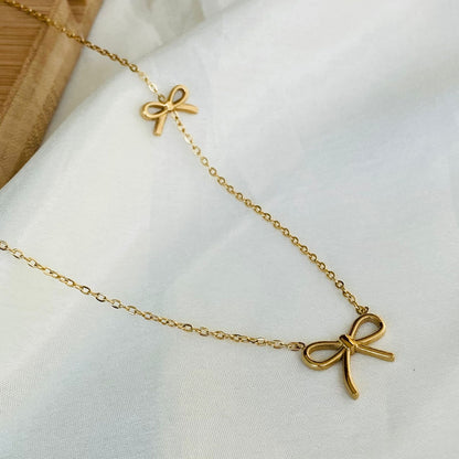 Bow Charm Necklace