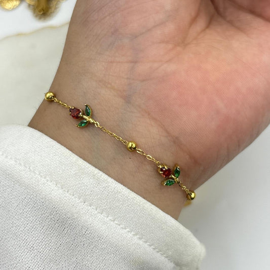 Tulip Minimal Chain Bracelet