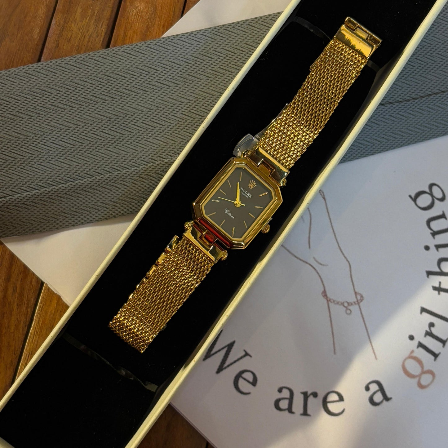 Rolex Small Dial Black Dial Watch