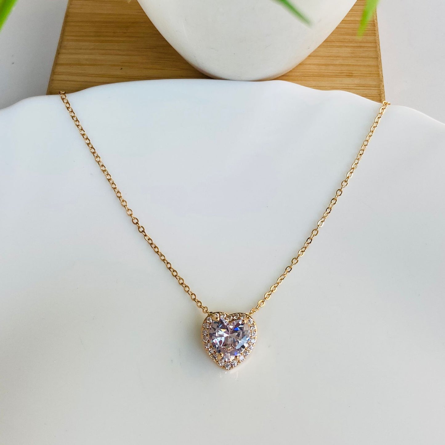 Heart Solitaire Necklace