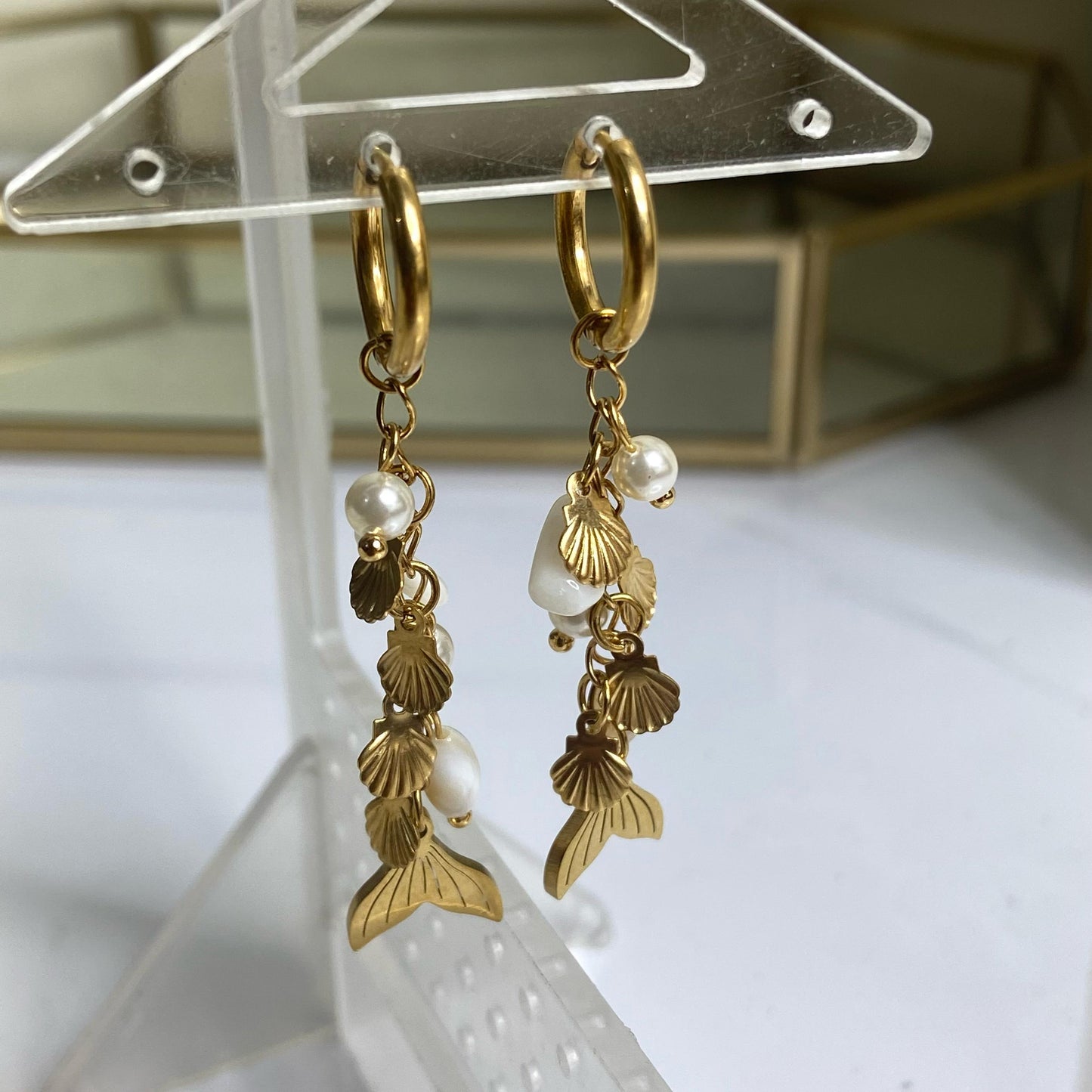 Cowry Mermaid Earrings