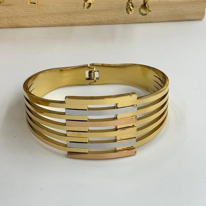 Three Tone Nior Chunky Bracelet