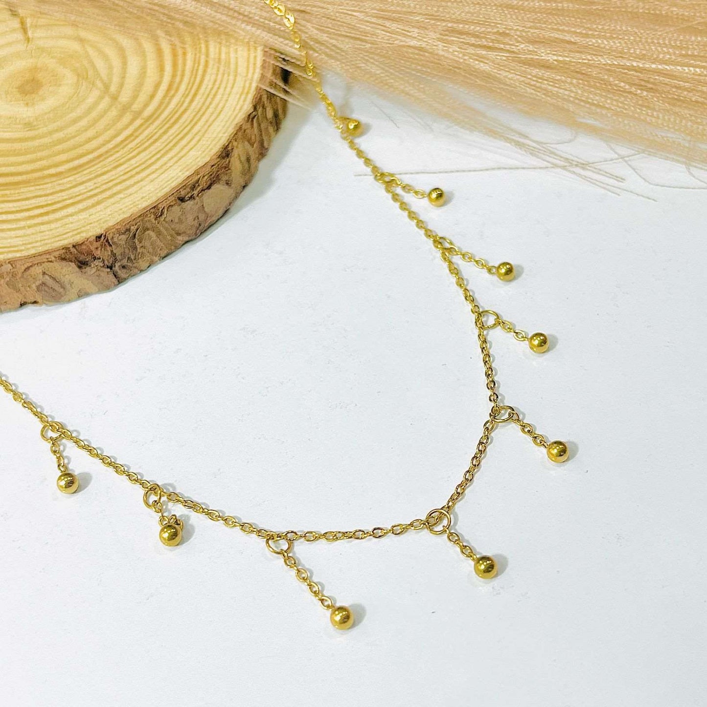 anti tarnish rose gold necklace wave necklace adjustable anti tarnish jewelry korean necklace daily wear necklace minimal necklace round statement gold plated daily wear necklaces 18k gold plated celebrity necklaces golden necklaces golden chunky necklace band necklace diamond necklace lavender jewels lavender jewelry lavender official