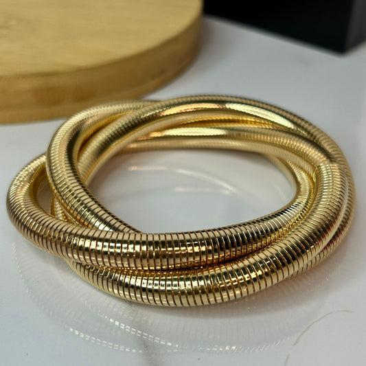Gold Spiral Bracelet