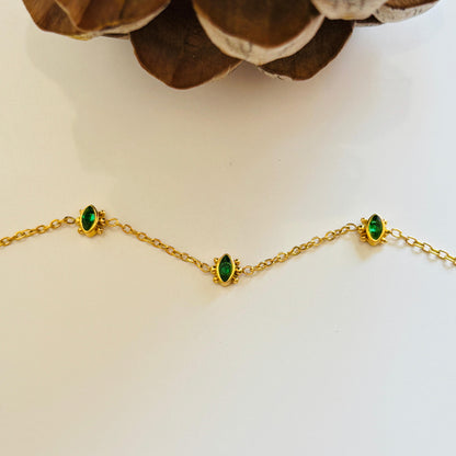 Emerald Grace Reversible Bracelet