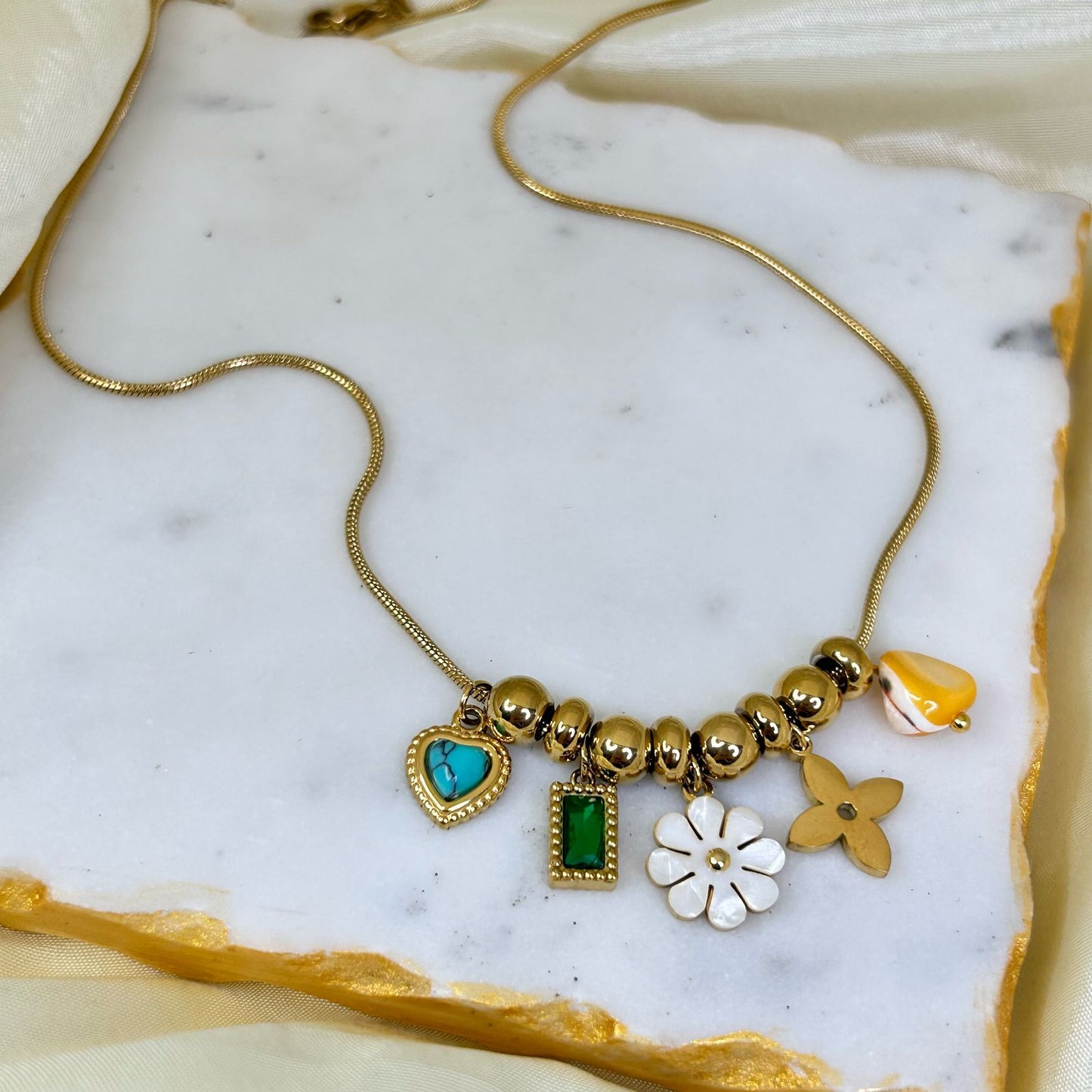 Florentine Beach Charm Necklace