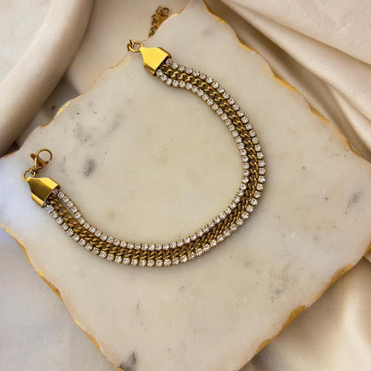 Starlit Luxe Chain Bracelet
