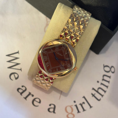Cartier Deep Red Vintage Watch