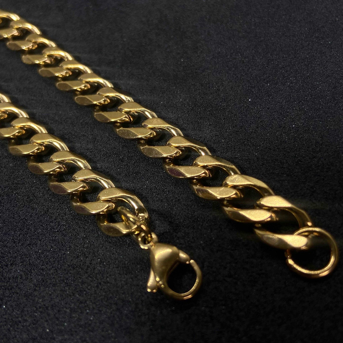 Cuban 18K Gold Plated Chain Bracelet