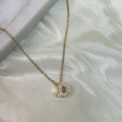 Studded Initial Necklaces