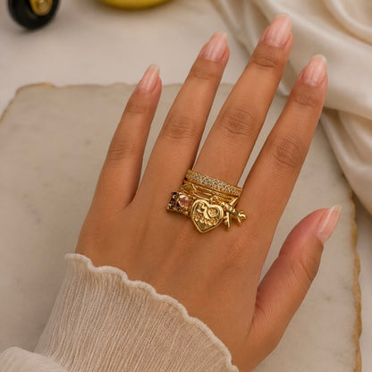 Soft Girlie Charm Ring