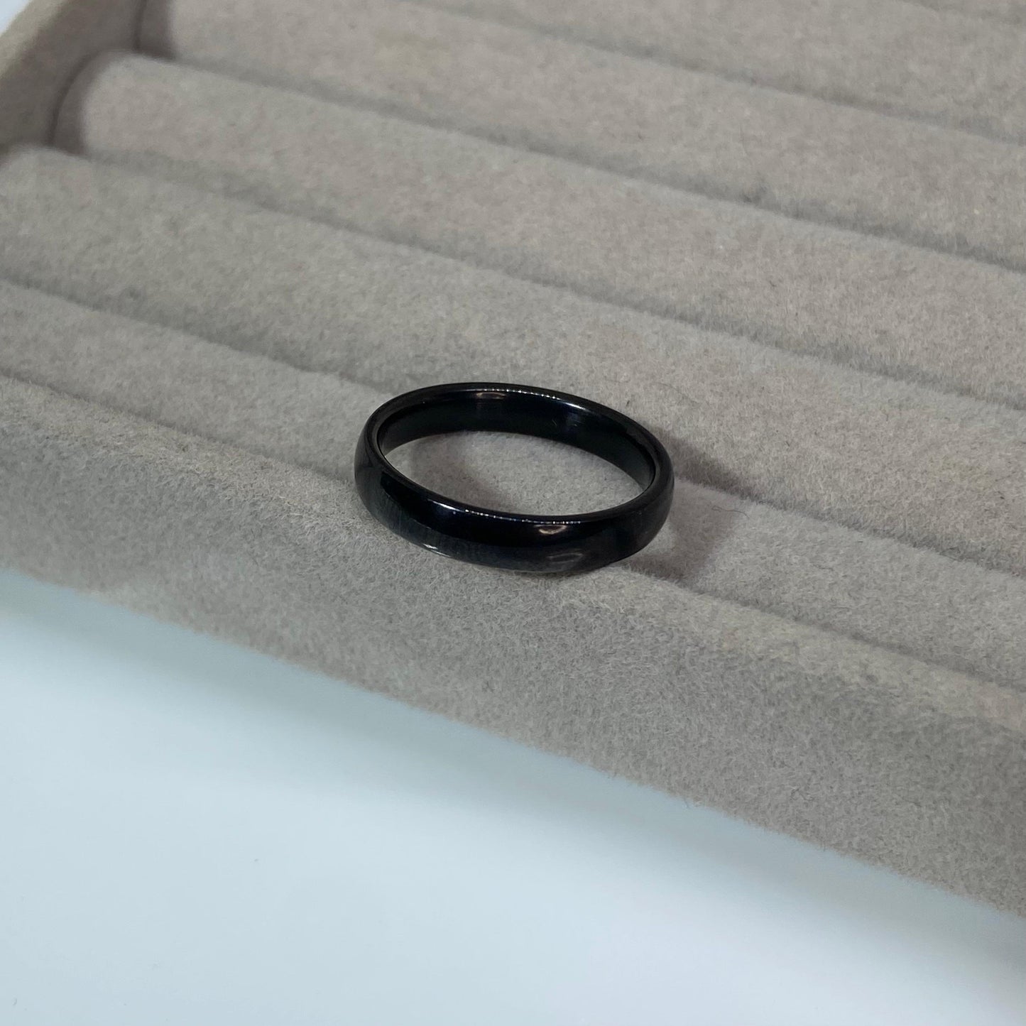 Classic Black Band Ring